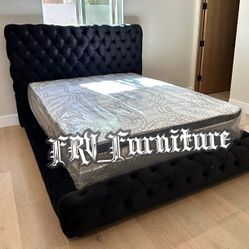 New Queen Bed Frame With Mattress