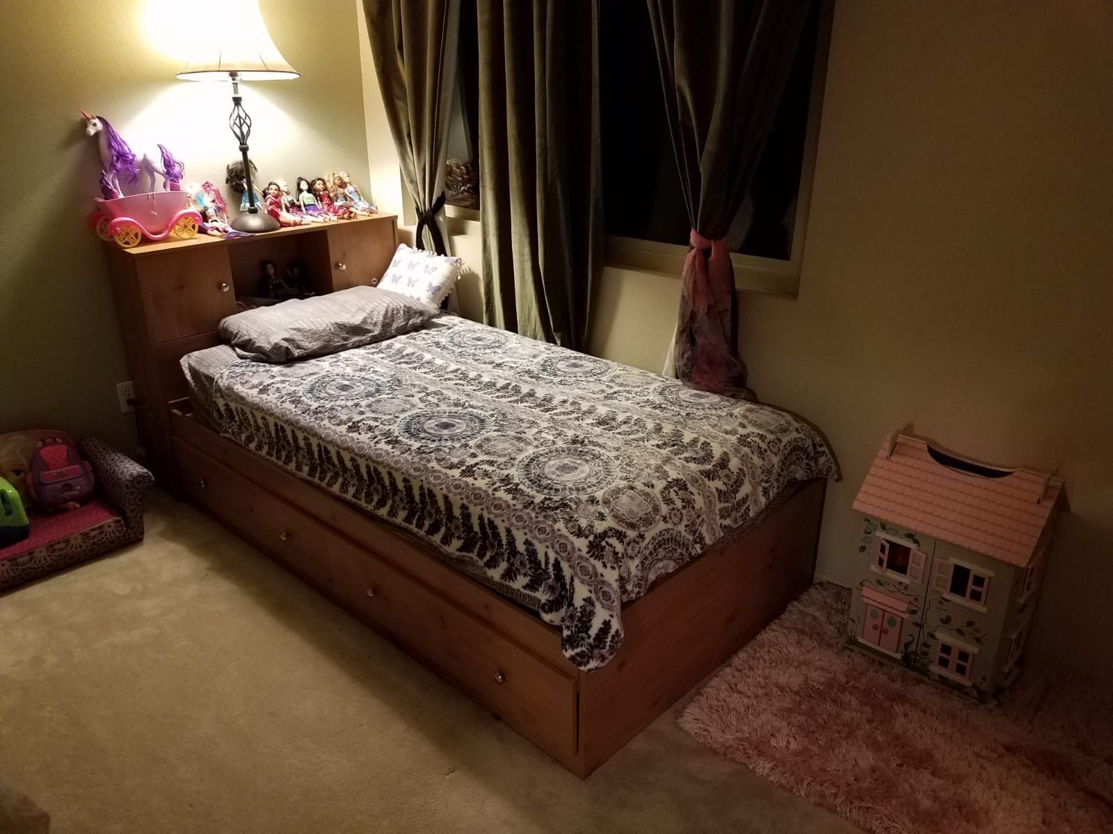 Bed frame and headboard