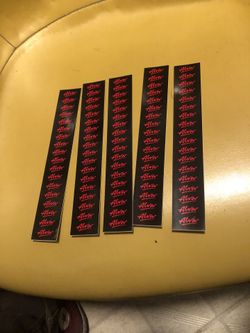 (5) TONY ALVA “strip” Skateboard Stickers