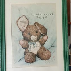 Framed Hallmark Poster Consider Yourself Hugged