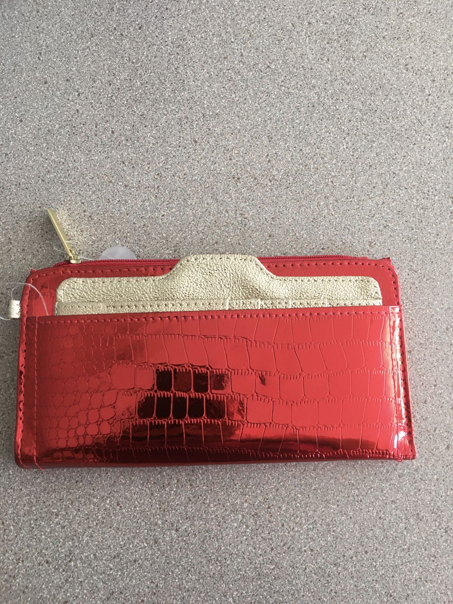 New red women wallet