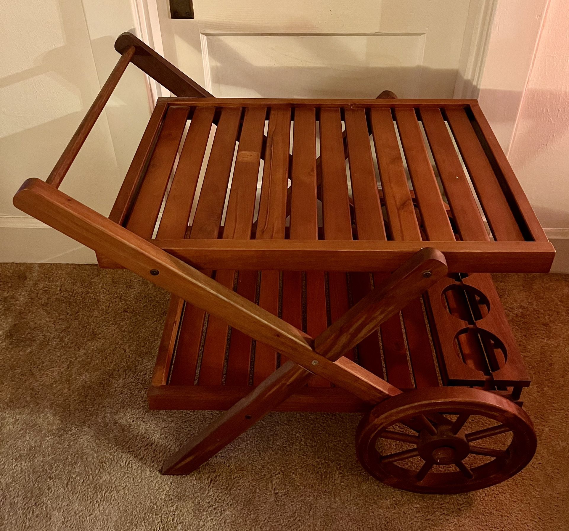 FURNITURE | Decorative Wooden Bar Cart
