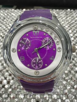TechnoMarine Purple Chronograph Watch
