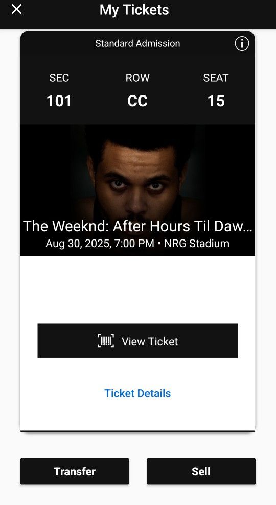 The Weeknd Houston Concert Tickets