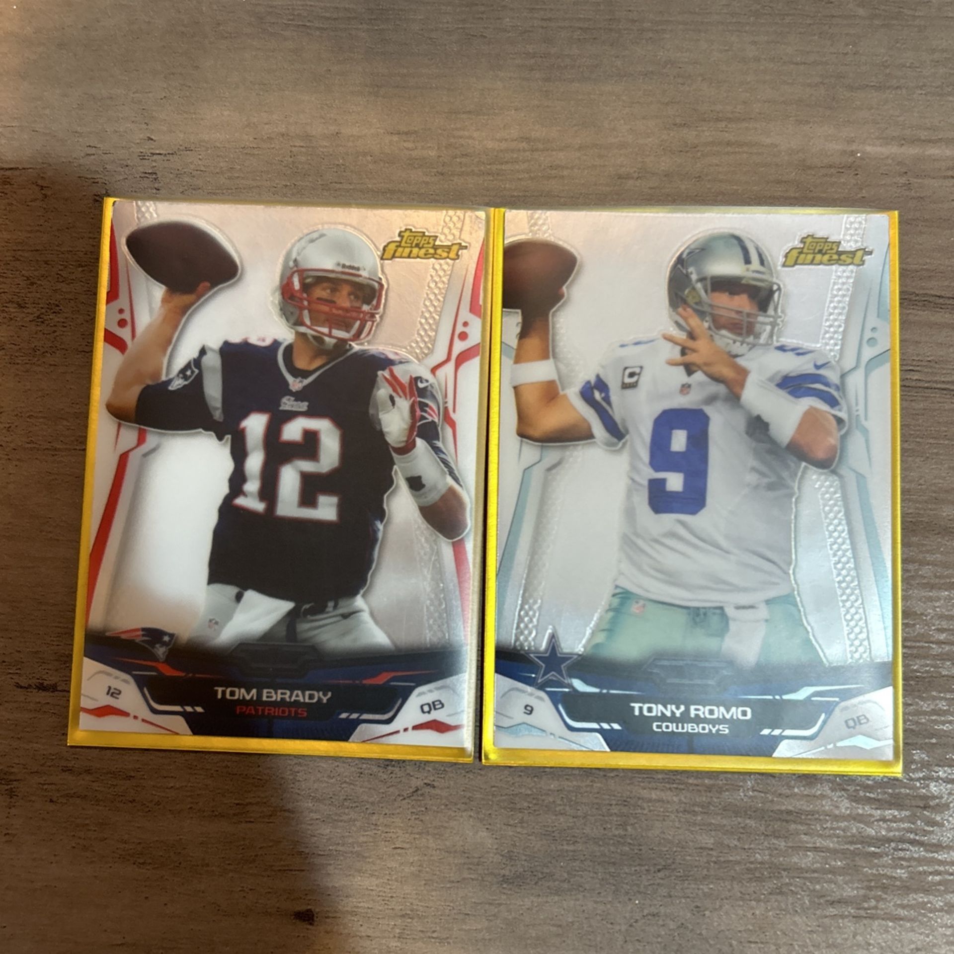 Tom Brady & Tony Romo Topps Finest Refractor