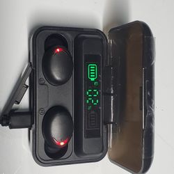 Brand New F9-5 LED Power Display TWS 5.0 Invisible Wireless Bluetooth 5.0 + Case + Charger Cable New
