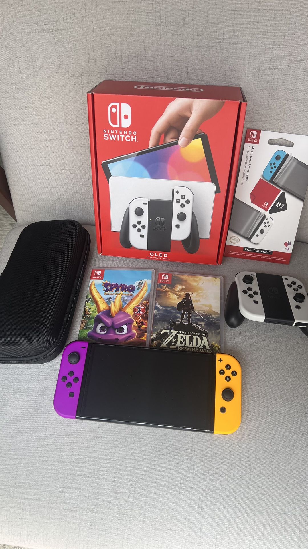Nintendo Switch OLED In Box + Extra Joy Cons