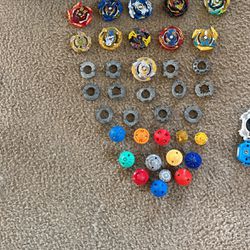 bunch of beyblades