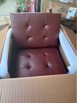 Locus Bono Armchair- REDDISH BROWN
