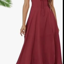 Sexy Corset Lace Back Summer Dress 