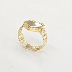 10kt Real Gold Heart Shaped Ring Size 8 