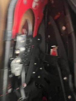 Snow Boots And Poles 