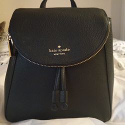 Kate Spade Authentic Back Pack Purse Black