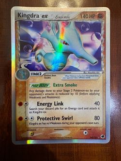 Pokemon Kingdra EX 94/101 Delta Species Dragon Frontiers Holo Rare MP/LP