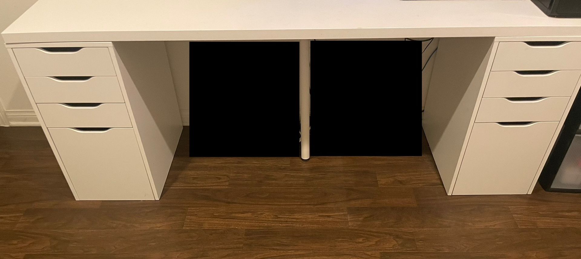 Ikea Long Desk w/ Alex Drawers