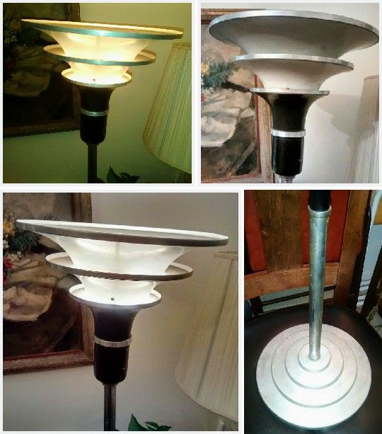 Antique Art Deco Machine Age Floor Lamp In Virginia