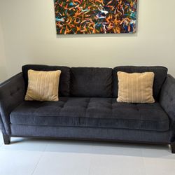 Grey three-seater orthopedic Couch