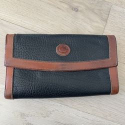 Dooney & Bourke Vintage Leather Trifold Flap Wallet