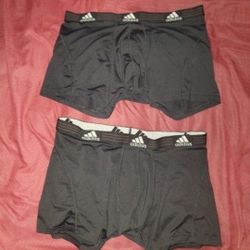 (2 Shorts) Adidas Climalite Mens XL Compression Shorts