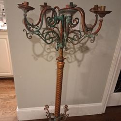 ANTIQUE LARGE  Candelabra    BRONZE/COPPER  Home &garden Decor