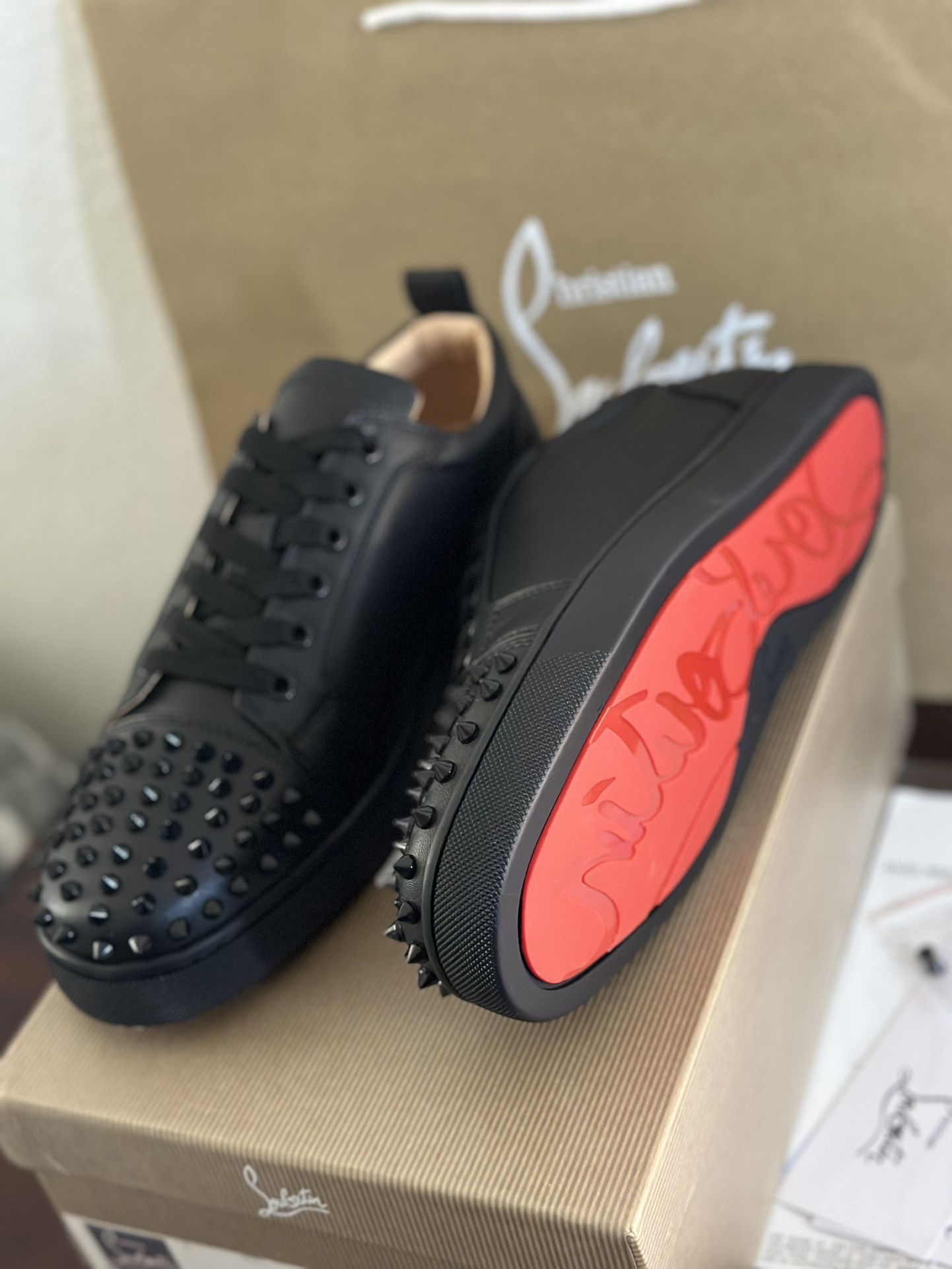 Red Bottoms Low Top (leather)