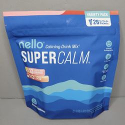nello SUPER CALM Calming Mix Rasp Lemon & Strawberri 26 Packets EXP