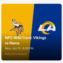 NFC Wild Card Game Vikings Vs Rams 