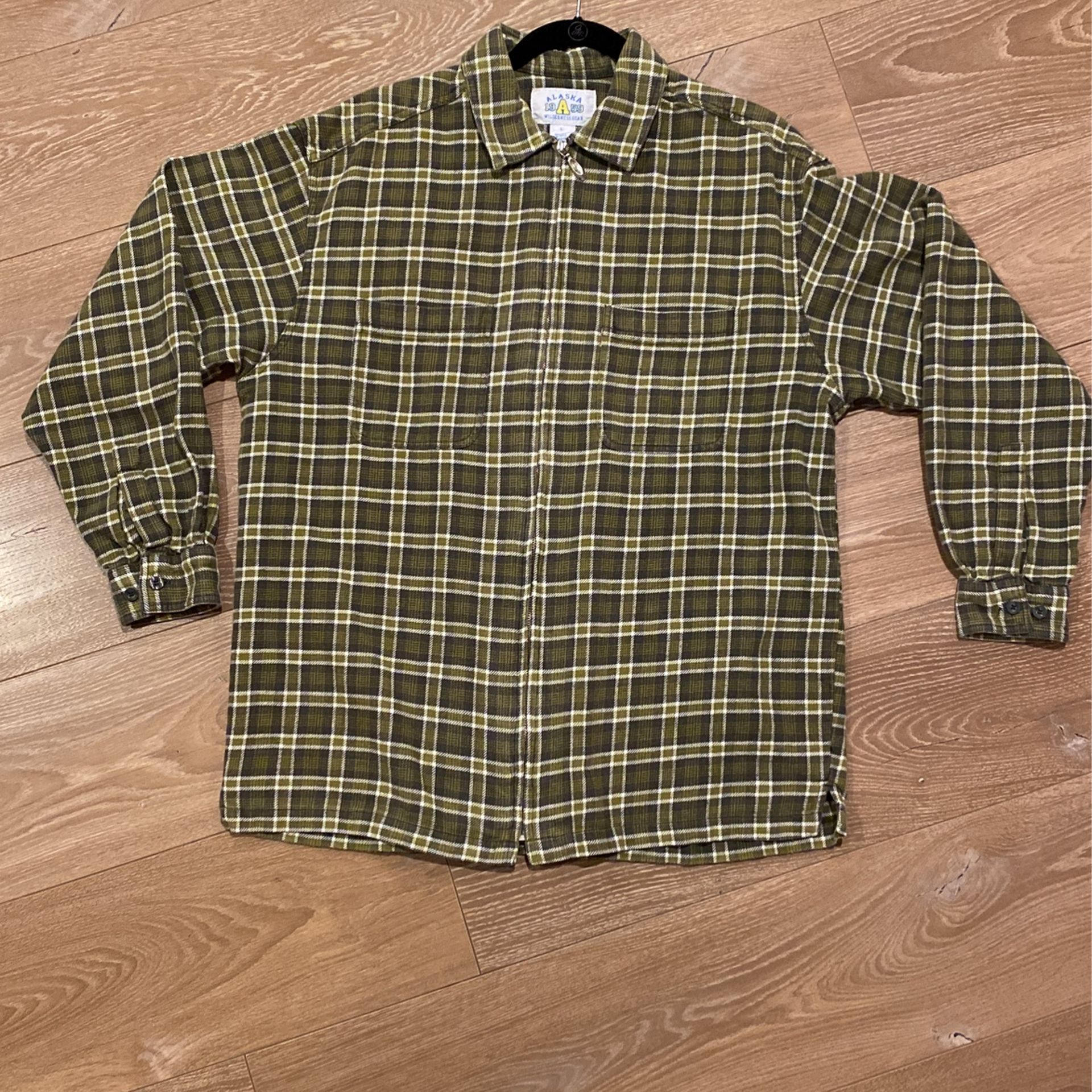 VINTAGE ALASKA 1959 WILDERNESS GEAR Flannel Zip-Up Jacket