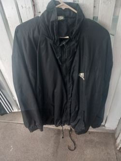 Adidas Black Windbreaker Jacket
