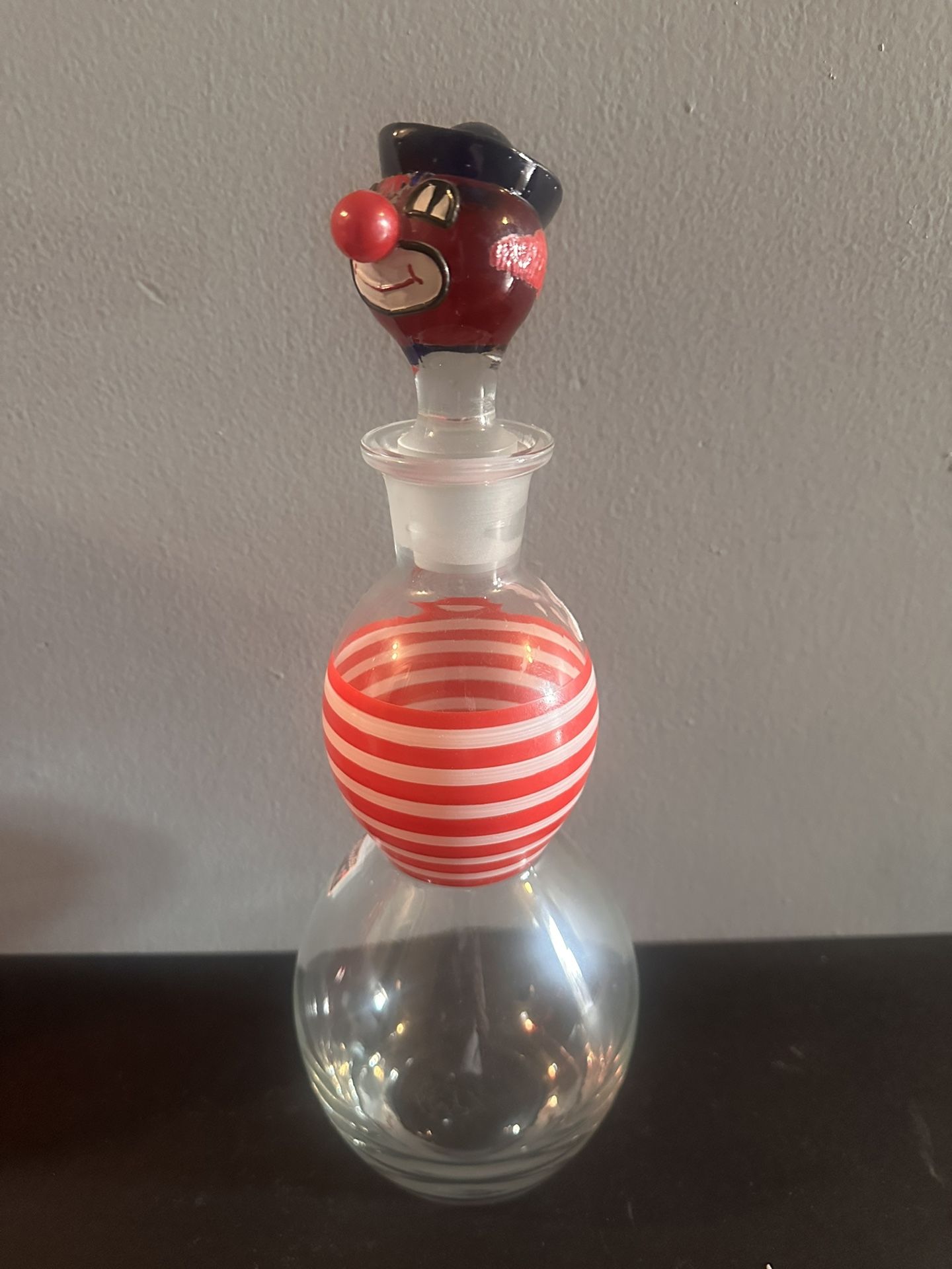 Glass Clown Decanter 