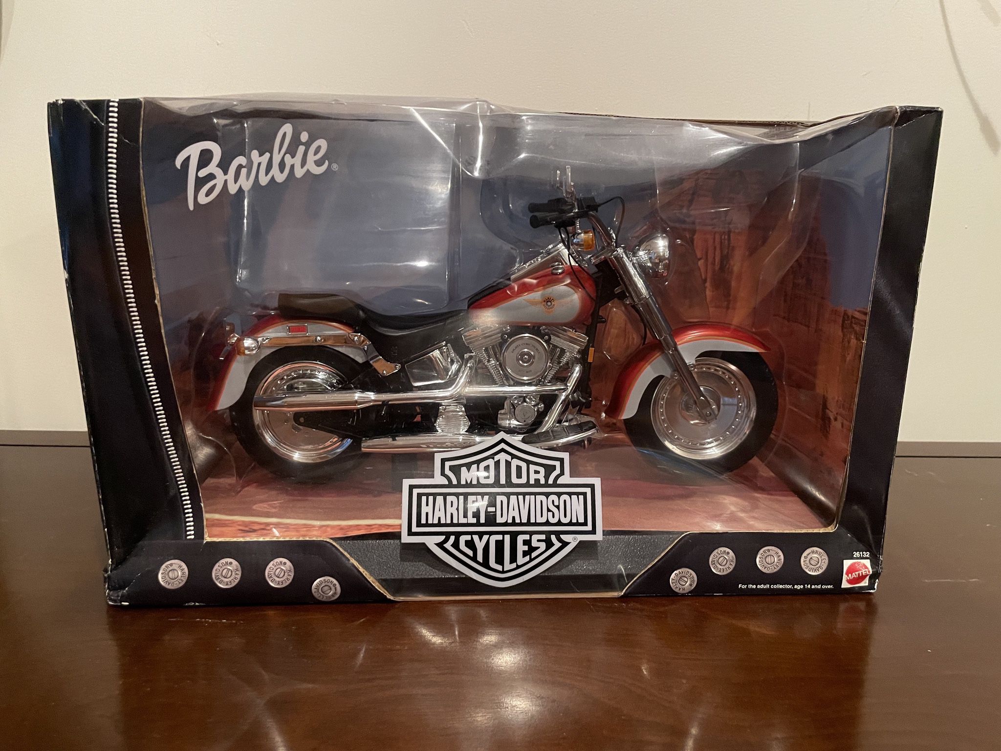 Harley Davidson Fatboy Motorcycle For Barbie – Mattel 26132