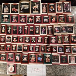(65) 1995 Hallmark Ornaments - NEW IN BOX $150 Lot (or $4/each)