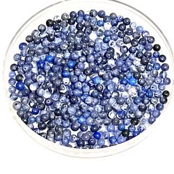 Lot Of Sodalite 4mm Beads