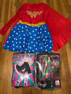 Women’s Costumes for sale - Wonder Woman $20 and 50’s sweetheart $15