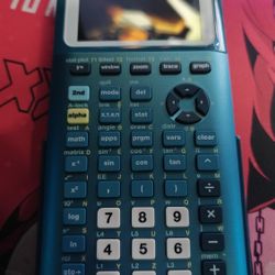 Ti-84 Texas Instrumental Cyan Blue Color 