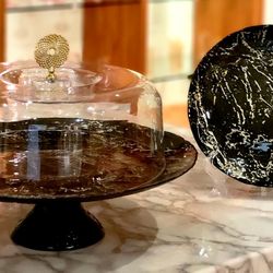 Cake Stand With 6 Piece Plates