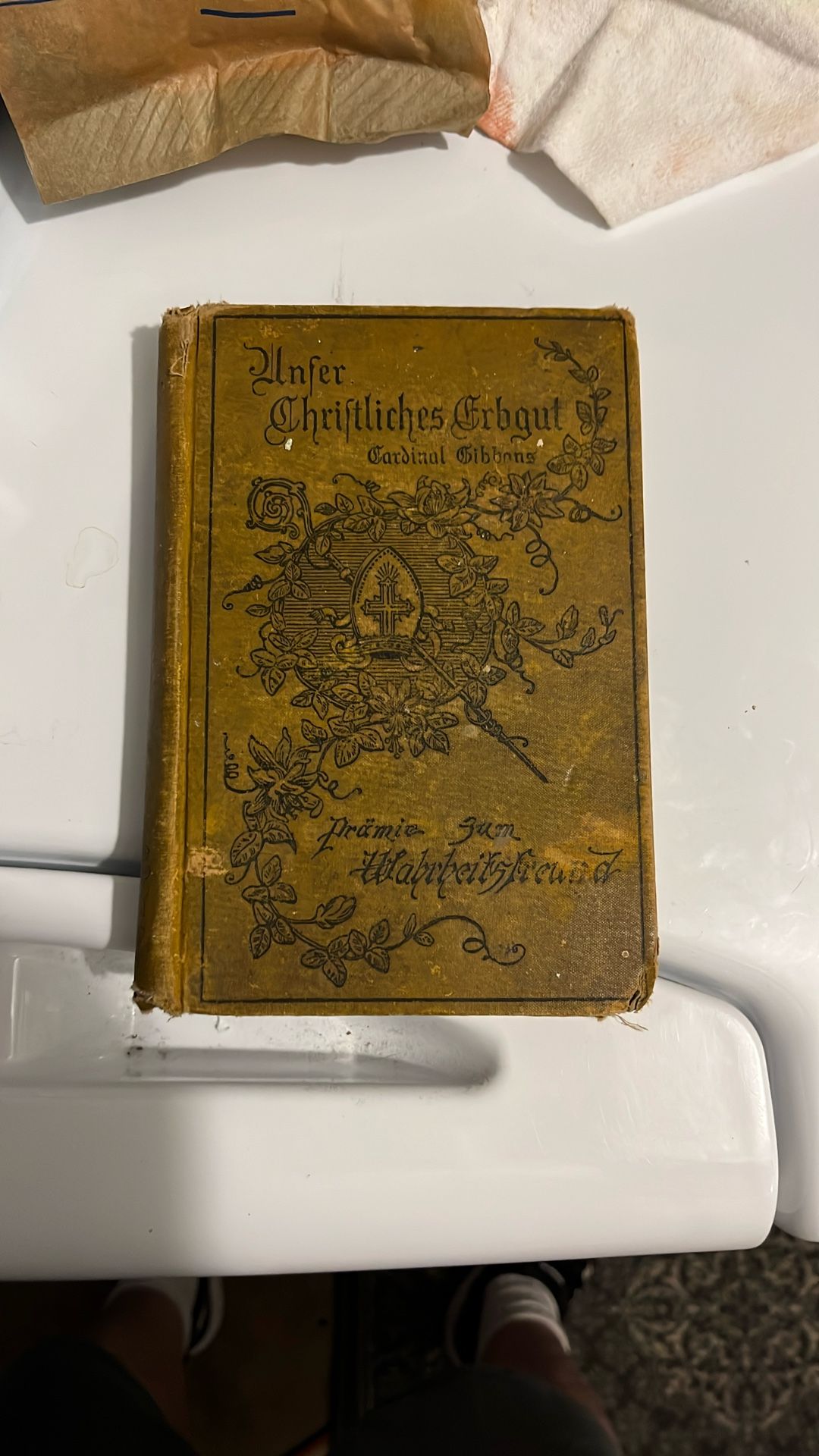 Old Book About A Catholic Priest Is What I Was Told.  Taking About A Certain Pope