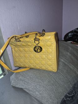 Christian Dior Yellow Bag