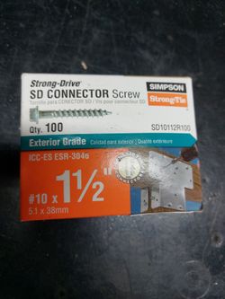 #10x1.5" SD Connector Screws 100pack