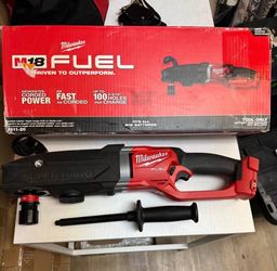 Milwaukee M18 FUEL 18V Lithium-Ion Brushless Cordless GEN 2 SUPER HAWG 7/16 in Right Angle Drill