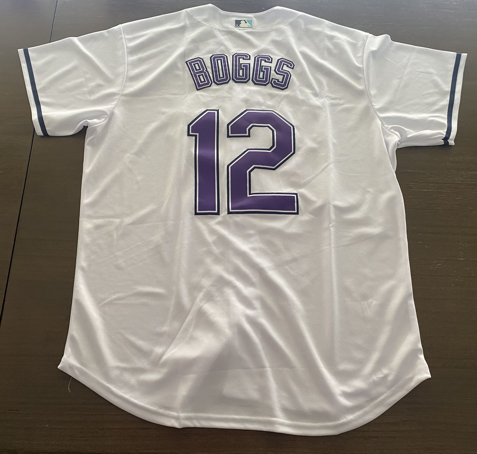 Wade Boggs Tampa Bay Devil Rays XL Men Adult Jersey Baseball New HOF #12 White