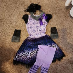 Monster High Girls Halloween Kitty Costume Set