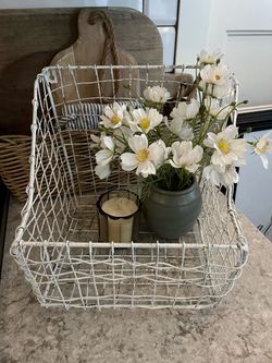 Metal wall basket $15
