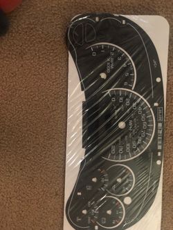 OEM Chevy cluster face with needles