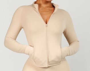 Fitted BBL Compression Jacket (Pearl Taupé) - XL fits L