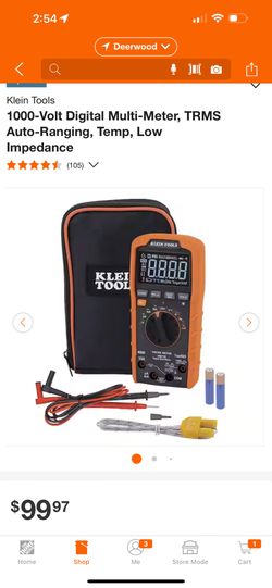 Multimeter Klein Tool 1000 Volt 