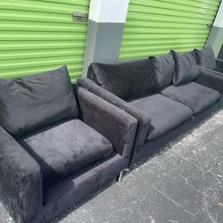 Black set Of Sofa