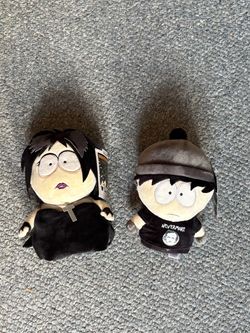 South Park KidRobot Phunny Goth Kid Plush Stan And Henrietta