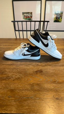 Men’s 9 Nike Jordan 1 Low White/black