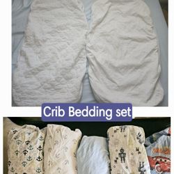 BABY CRIB BEDDING LOT ☆ FITTED SHEETS & MATTRESS PROTECTOR PADS☆  BUNDLE